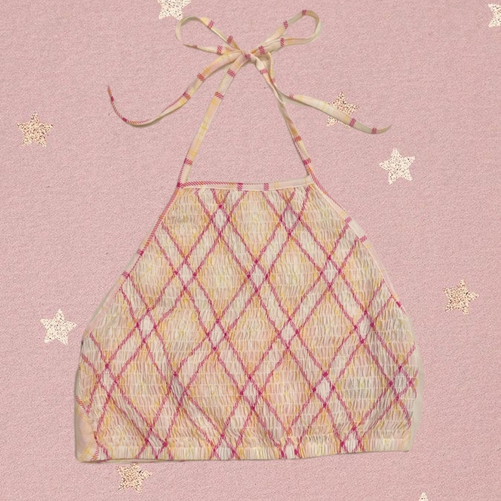Forever 21 halter argyle top